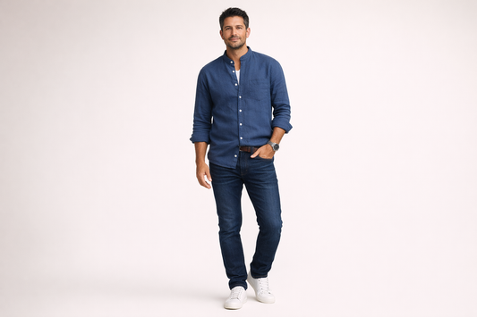 Fteri - Long-Sleeve Oxford Shirt