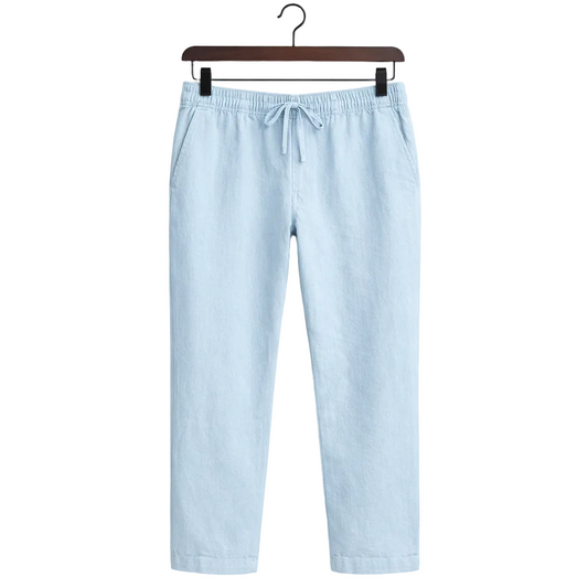 Men's Stand Pocket Casual Linen Pants Solid White Gray Trouser Plus Size 3xl Mens Elegant Fashion Sweatpants Men Streetwear