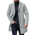 Male Streetwear Jackets Man's Solid Color Casual Outerwear And Coats Single Breasted Lapel Wool Men's Jacket For Spring Winter