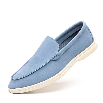 Men's British Style PU Leather Loafers Slip-On Driving Shoes Vintage Soft Sole Comfortable Casual Moccasins Non-Slip Fashion