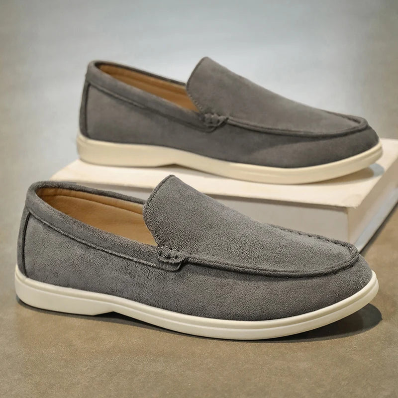 Trendy Large Size Slip-On Men's oes Casual Soft Bot Bean Bean oes Anti-Slip Summer Outdoor Leisure Leather oes