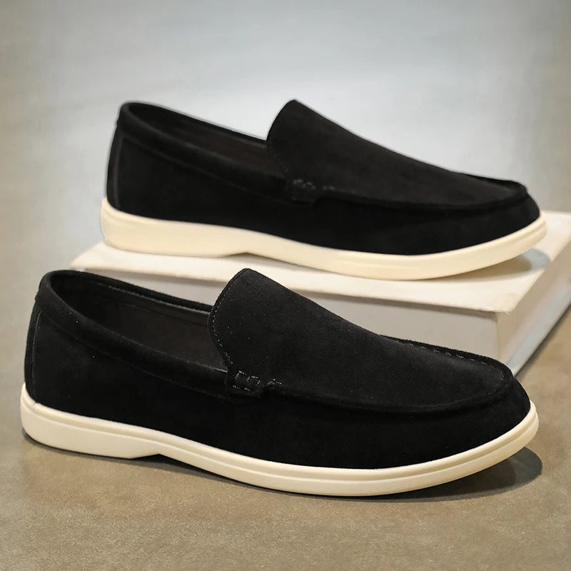 Trendy Large Size Slip-On Men's oes Casual Soft Bot Bean Bean oes Anti-Slip Summer Outdoor Leisure Leather oes