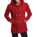 2024 New Korean Men's Trench Coat Long Spring And Autumn Windproof Warm Casual Fashion Solid Color Hooded Coat