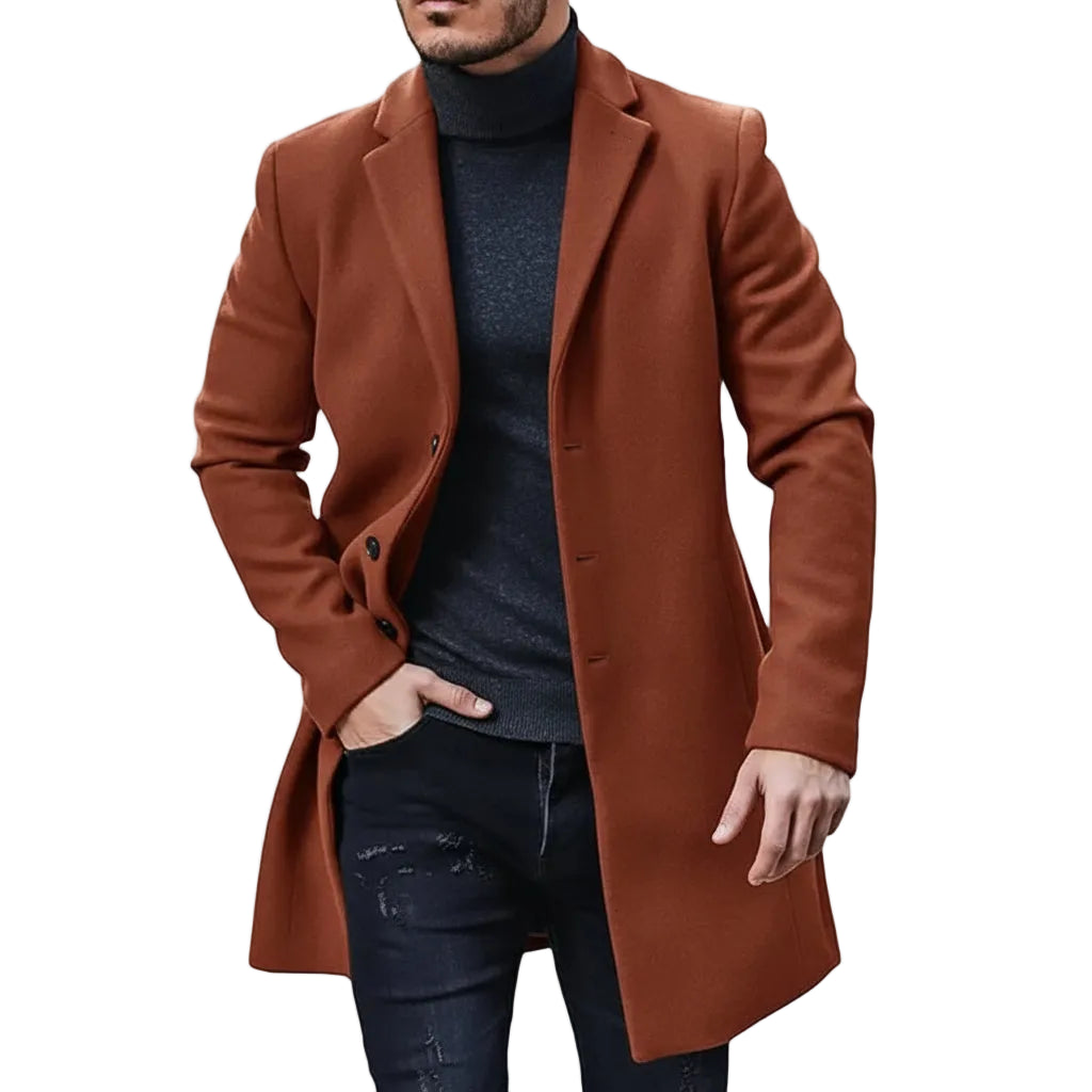 Male Streetwear Jackets Man's Solid Color Casual Outerwear And Coats Single Breasted Lapel Wool Men's Jacket For Spring Winter