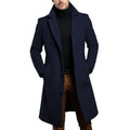 Winter Men's Trench Coats Luxury Male Mid-Long Warm Wool Jackets Casual Mens Business Comfortable Overcoat Clothing