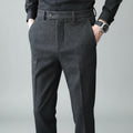 New Autumn Men's Gray Pants, Fashion Casual Trousers, Asian Size 28-36 Slim Suit Pantalon for Men