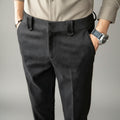 New Autumn Men's Gray Pants, Fashion Casual Trousers, Asian Size 28-36 Slim Suit Pantalon for Men
