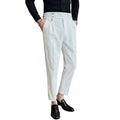 White Slim Fit Business Suit Trousers for Men Korean Reviews Many Stylish Designer Clothes Vintage High Quality Man Suits Pants