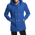 2024 New Korean Men's Trench Coat Long Spring And Autumn Windproof Warm Casual Fashion Solid Color Hooded Coat