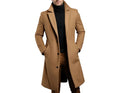 Winter Men's Trench Coats Luxury Male Mid-Long Warm Wool Jackets Casual Mens Business Comfortable Overcoat Clothing