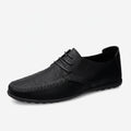 Men's leather shoes soft soles four seasons plus size casual leather shoes fashion trendy youth party Versatile driving shoes