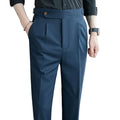 90% Linen 10% Cotton 2024 Suit Pants Naples Breathable Casual Pants Men's Height Suit Pant M-3XL Men's Straight Pants