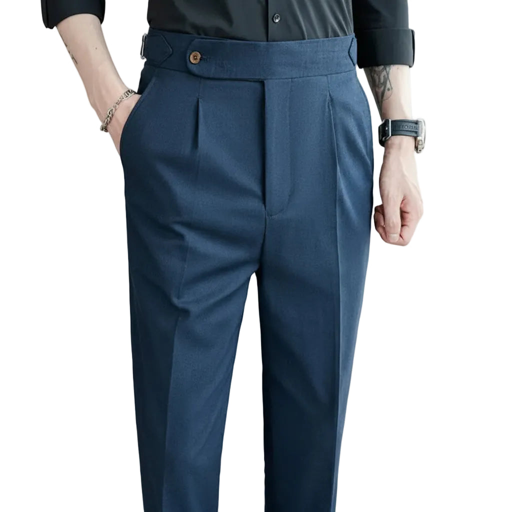 90% Linen 10% Cotton 2024 Suit Pants Naples Breathable Casual Pants Men's Height Suit Pant M-3XL Men's Straight Pants