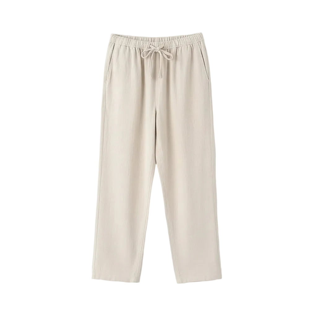 Men's Cotton Linen Pants Summer Thin Style Loose Fit Plus Size Sports Straight Leg Casual Trousers Chinese Style Spring Autumn