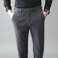 New Autumn Men's Gray Pants, Fashion Casual Trousers, Asian Size 28-36 Slim Suit Pantalon for Men